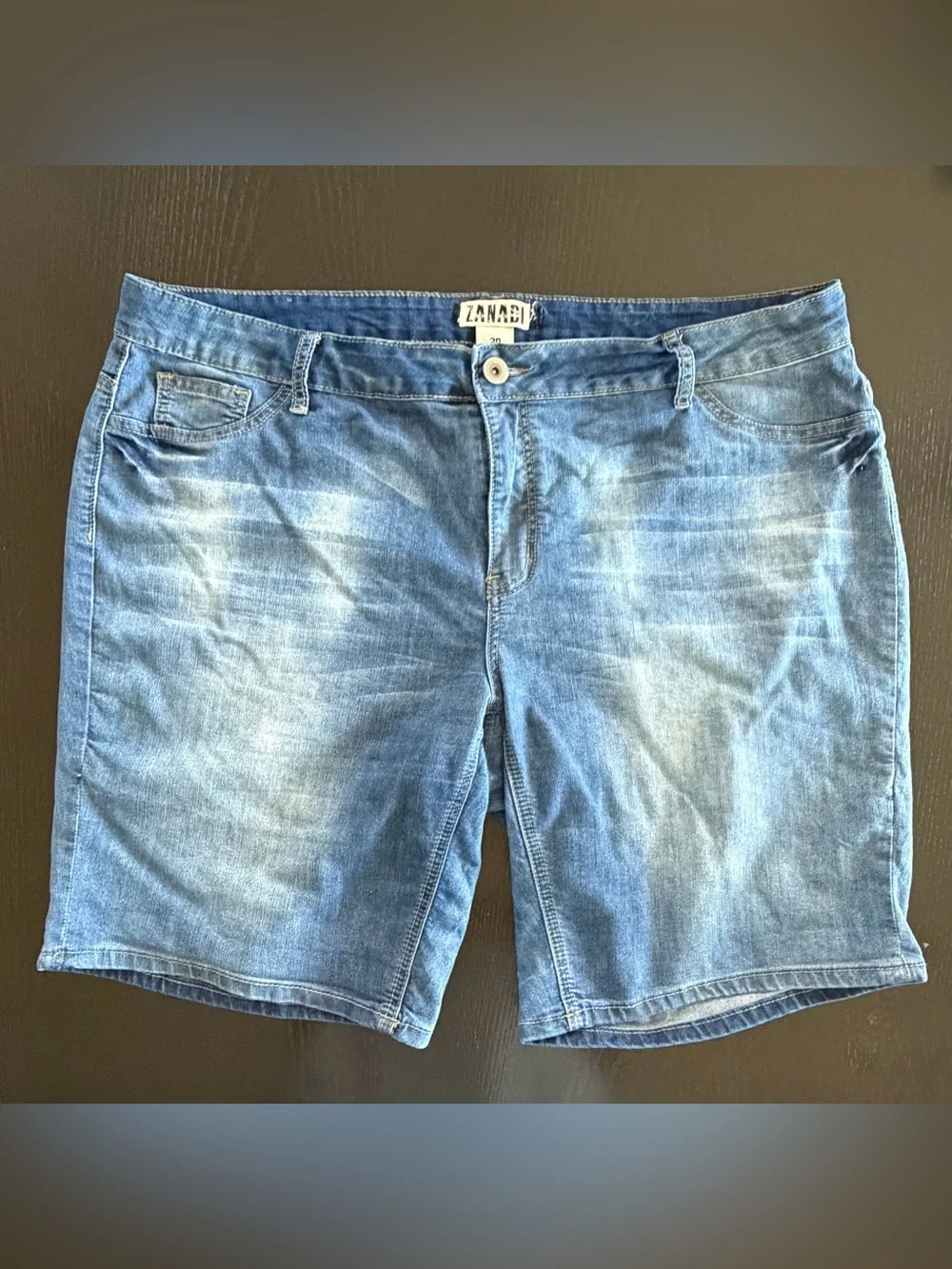 Lightweight Denim Bermuda Shorts